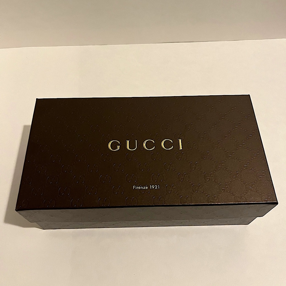 Authentic brown Gucci shoe box